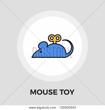 Mouse toy icon vector. Flat icon isolated on the white background. Editable EPS file. Vector illustration.