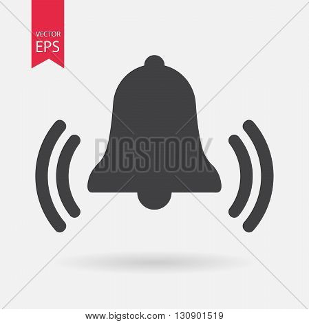 Bell Icon Vector. Flat design. Bell sign isolated on white background