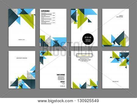 Abstract Background. Geometric Shapes and Frames for Presentation, Annual Reports, Flyers, Brochures, Leaflets, Posters, Business Cards and Document Cover Pages Design. A4 Title Sheet Template