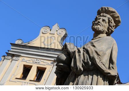 Statue of the Charles Bridge in Prague