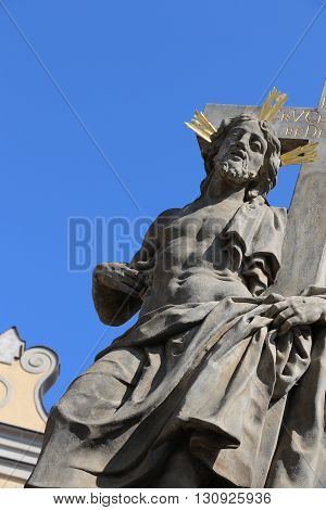 Statue of the Charles Bridge in Prague