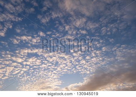 A Beautiful blue sky scape with clouds