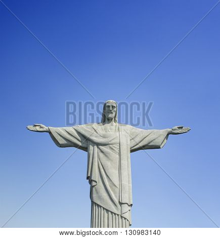 Rio de Janeiro, Brazil. Rio 2016/March. Christ the Redeemer, on top of Corcovado mountain in Rio de Janeiro.
