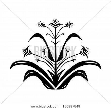 Orient abstract floral pattern - vector illustration.
