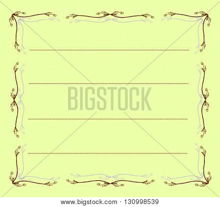 Vintage label with place for text - vector illustration.