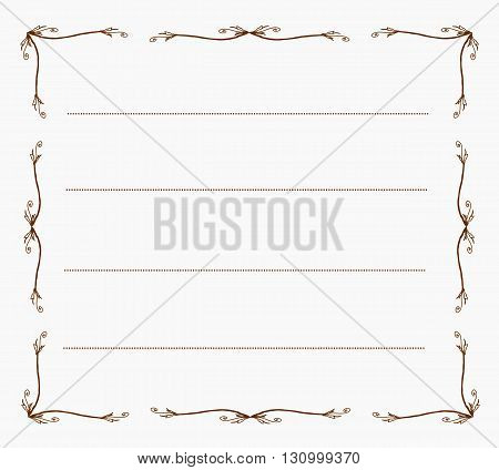 Vintage label with place for text - vector illustration.