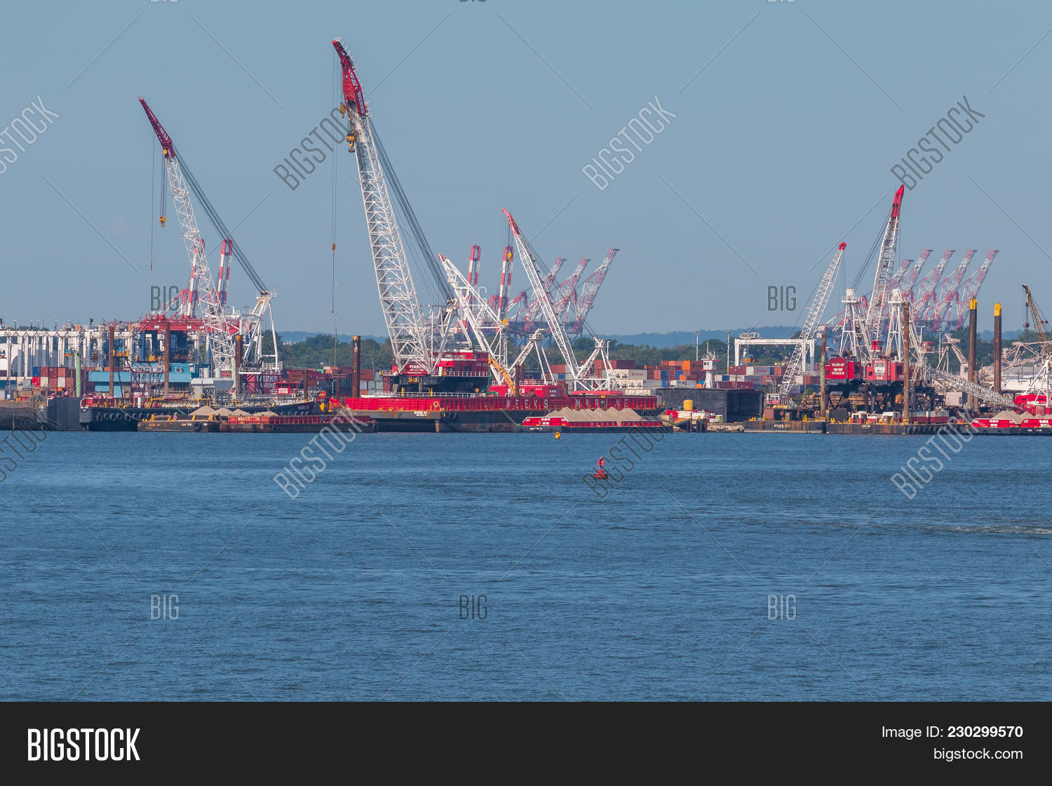 Cranes Containers Port Image & Photo (Free Trial) Bigstock