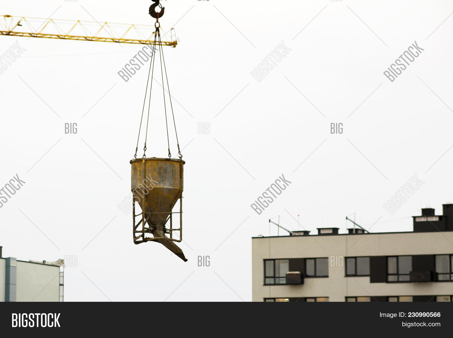 Crane Lifting Bucket Image & Photo (Free Trial) Bigstock