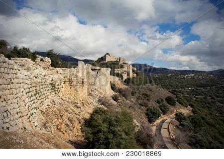 Medieval Muslim Castle Nimrod Fortress In Northern Israel