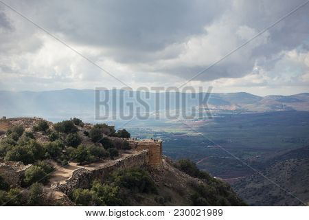 Medieval Muslim Castle Nimrod Fortress In Northern Israel