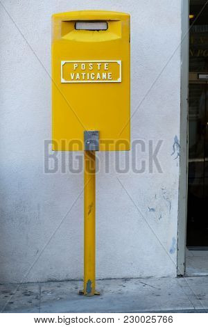 Traditional post box at the Vatican City