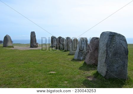 Ales Stenar Ale's Stones, Archaeological Site In Southern Sweden