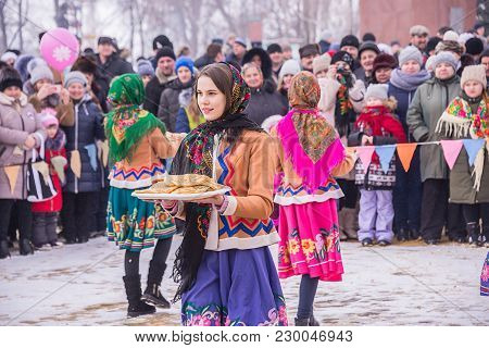 Russia, Chaplygin, February 18, 2018, Ranenburg A Holiday Farewell To The Russian Winter Carnival