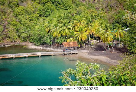 Martinique Island. Anse Noire Beach, Near Grande Anse, Martinique, Caribbeans