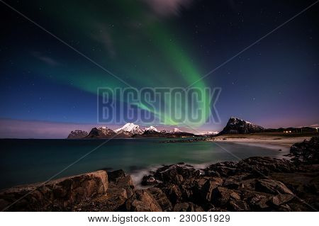 From Sandnes In Flakstad,lofoten Islands,