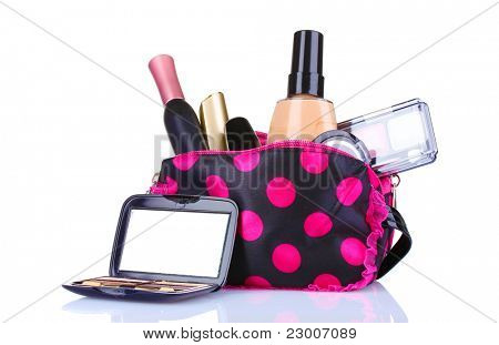 kosmetolog makeup isoleret på hvid