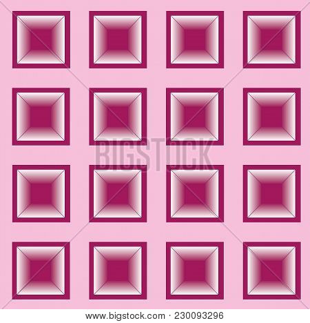 Purple And Pink Square Pattern, Graphic Design