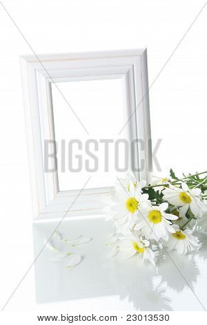Blanching Frame And Flowers