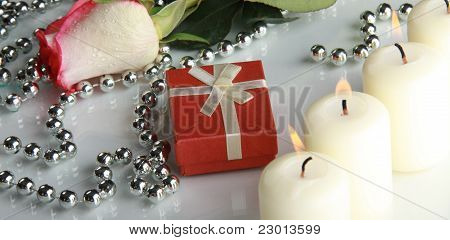 Gift Box And Rose