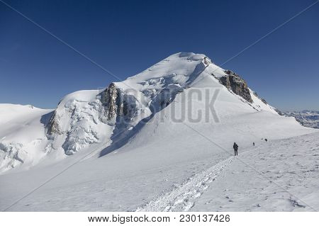 Alpinism Expedition Team Is Returning Home. Mont Blanc, France