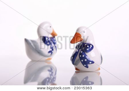 Two Porcelain Ducks