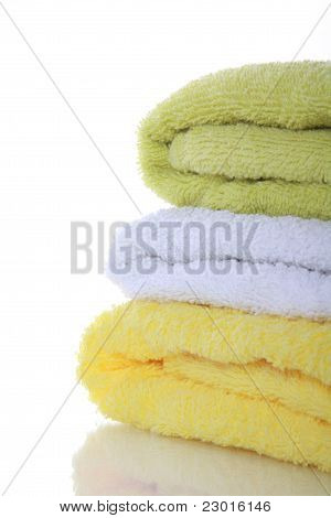 Stacked Colorful Towels