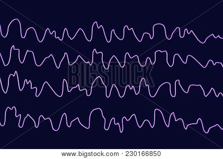 Eeg Electroencephalogram, Brain Wave During Sleeping, 3d Illustration