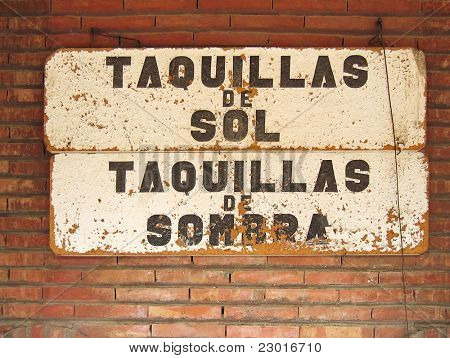 Taquillas Del Sol Del Sombra
