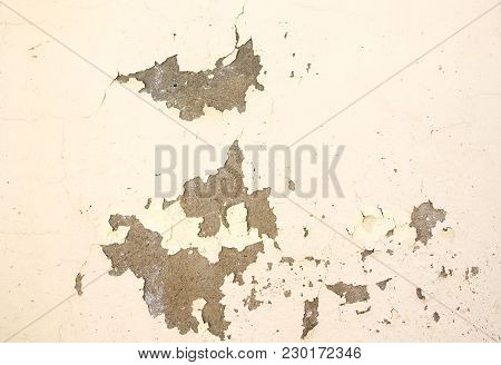 Wall Paint Peeling Off Due To Moisture Problems On Wallcovering, Need Repaired And Re-painted