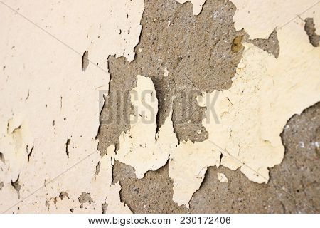 Wall Paint Peeling Off Due To Moisture Problems On Wallcovering, Need Repaired And Re-painted