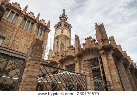 Barcelona,spain-june 8,2015:architecture, Building, Modernist Style, Fabrica Factory Casaramona, By 