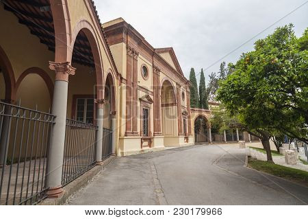 Barcelona,spain-june 8,2015: Archeology Museum, Museu Arqueologia Located In Old Palace Built For 19