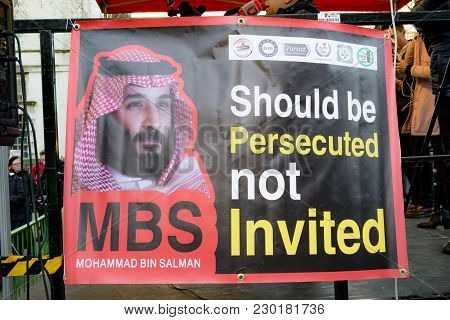 Protesters Gather Outside Downing Street, London, United Kingdom
