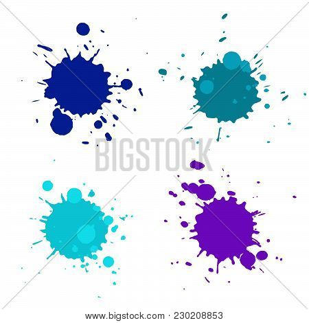 Abstract Artistic Paint Drops