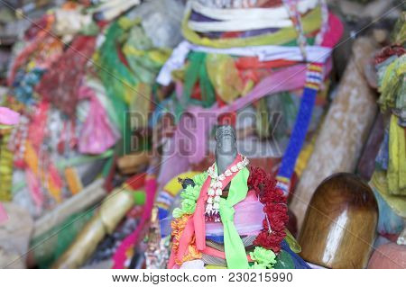 Wooden Lingams Offerings Princess Phra Nang Cave, Railay Peninsula, Krabi, Thailand