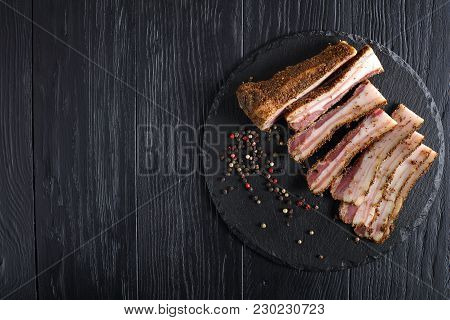 Spiced Smoked Speck Cut In Slices