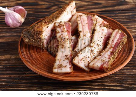Close-up Of Spicy Air Dried Speck