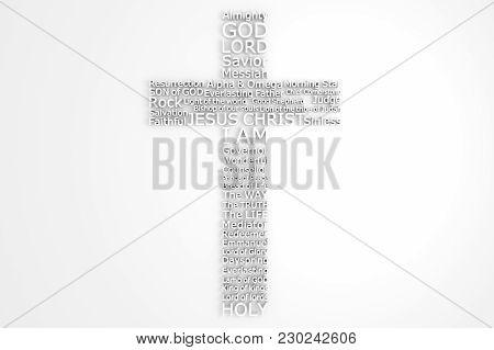 Cross With Biblical Names Of Jesus Christ