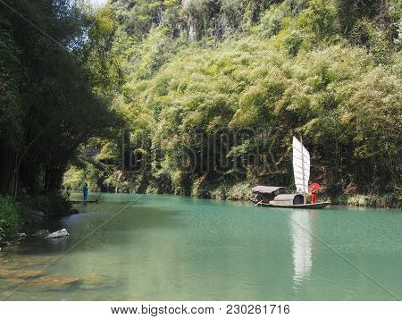 The River Cruise To Three Gorges Dam And Visit The Small Local Village In The Middleway. Travel In Y