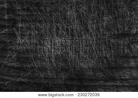 Monochrome Close-up Vintage Empty Cutting Board, Food Background Concept, Wooden Textured Surface.