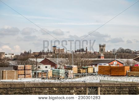 The View Towards The Centre Of Wigan Town