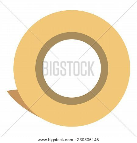 Scotch Roll Icon. Flat Illustration Of Scotch Roll Icon For Web