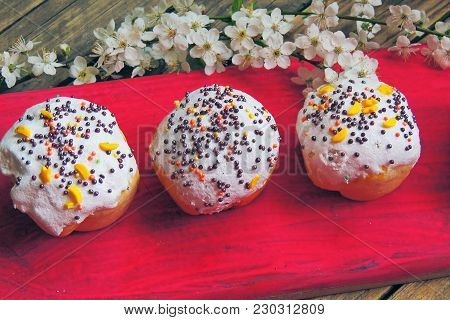 Easter Cupcakes And A Cherry Twig