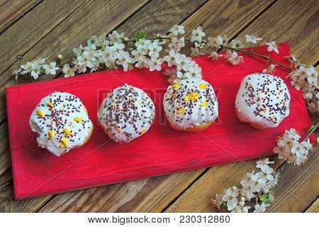 Easter Cupcakes And A Cherry Twig