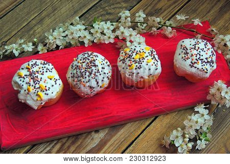 Easter Cupcakes And A Cherry Twig