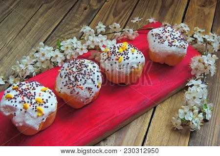 Easter Cupcakes And A Cherry Twig