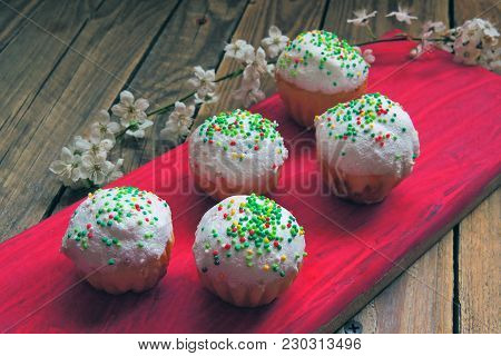 Easter Cupcakes And A Cherry Twig