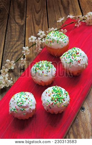 Easter Cupcakes And A Cherry Twig