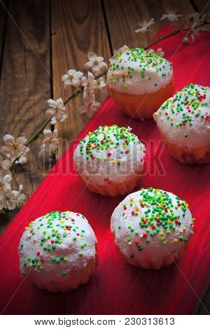 Easter Cupcakes And A Cherry Twig
