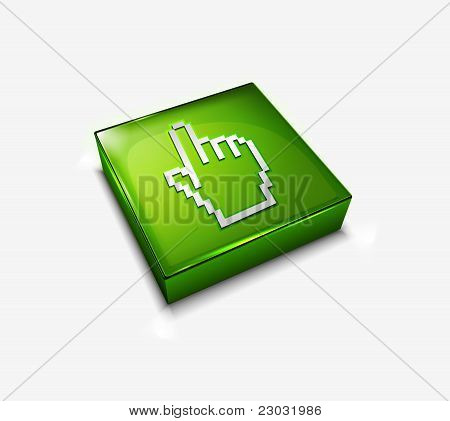 Ikona webu kurzor ruky